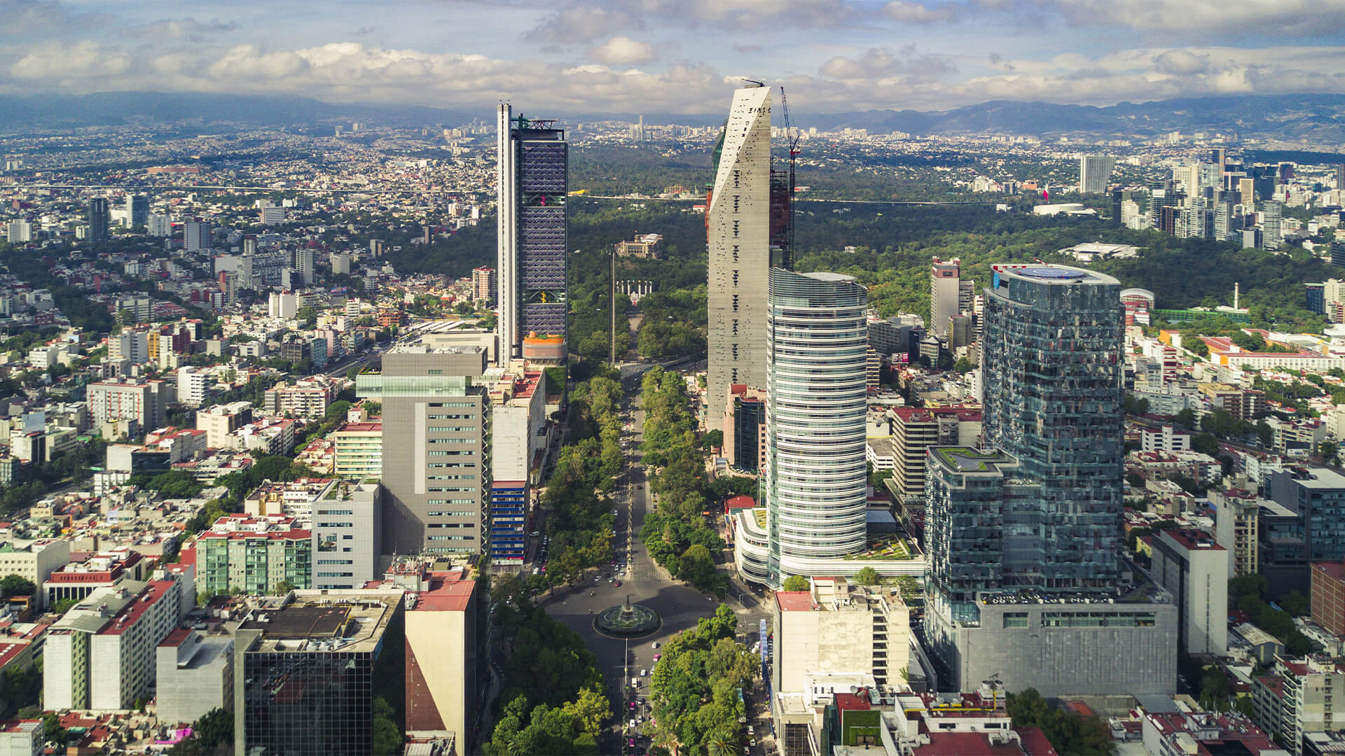 Mexico City centre during the day